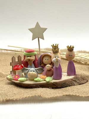 PESEBRE CON REYES Y BUEY