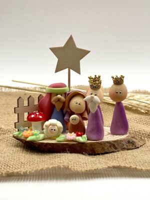 PESEBRE CON REYES Y OVEJAS