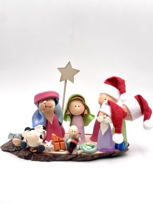 PESEBRE CON REYES , PAPA NOEL