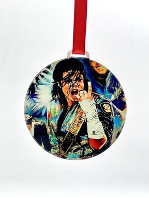 MICHAEL JACKSON BOLA DE NAVIDAD ACRILICA