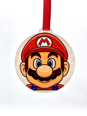 MARIO BROSS BOLA DE NAVIDAD ACRILICA