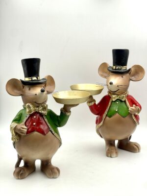 PAREJA DE RATONES PORTA VELA