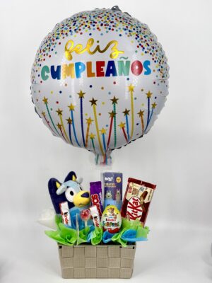 ARREGLO CON PELUCHE Y GLOBO